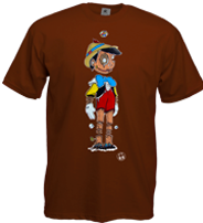 tee-shirt Pinokio tranchȩ́ création de nikko kko